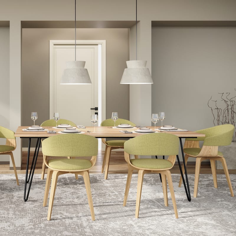 WYNDENHALL Calinda Mid Century Modern Bentwood Single Dining Chair - 20.5"w x 21.7"d x 30.9"h - Brown
