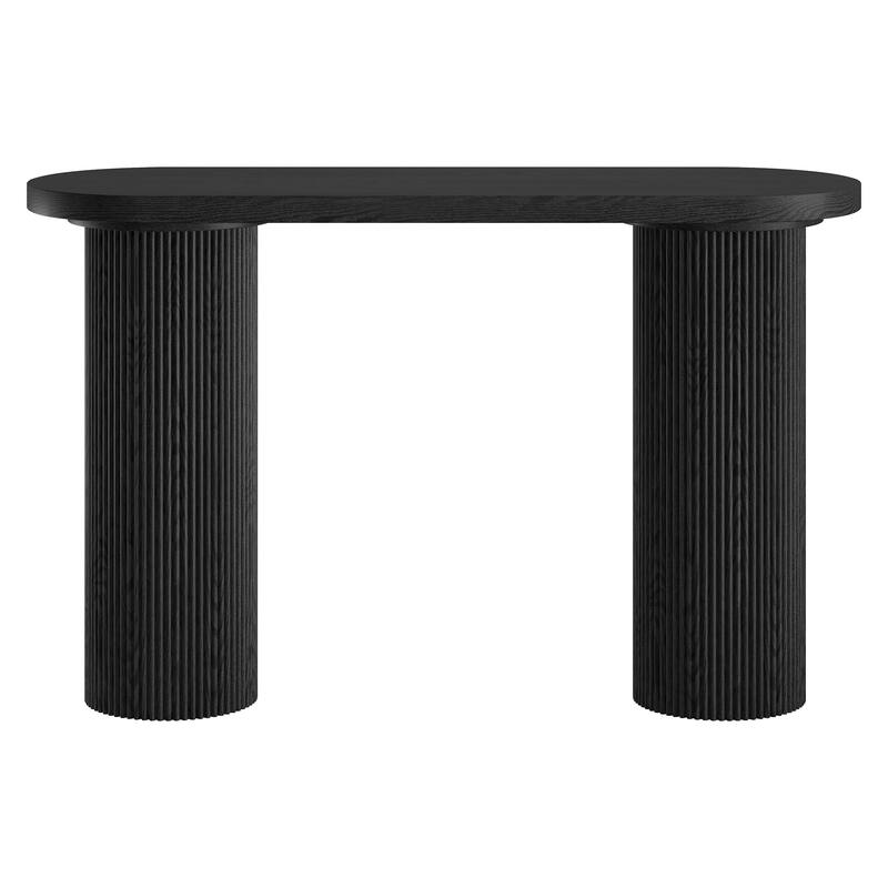 Isa 55" Wide Oval Fluted Console Table - 55" Wide