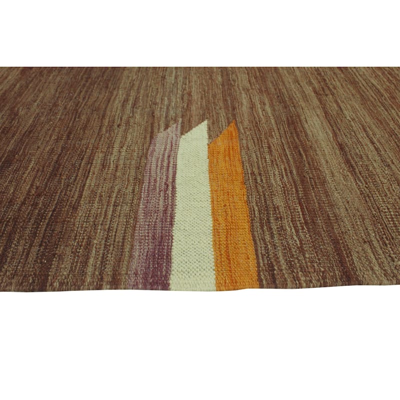 Noori Rug Winchester Flatweave Loren Blue/Brown Rug - 9'2" x 11'10"