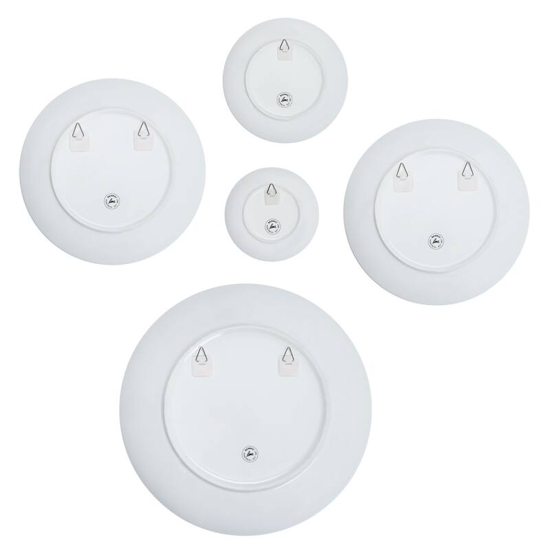 Renwil Maliya 5 Piece Wide Wall Art, White