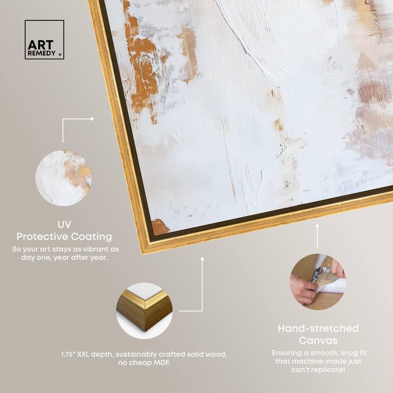 Golden Bronze Ripple I Canvas by Art Remedy