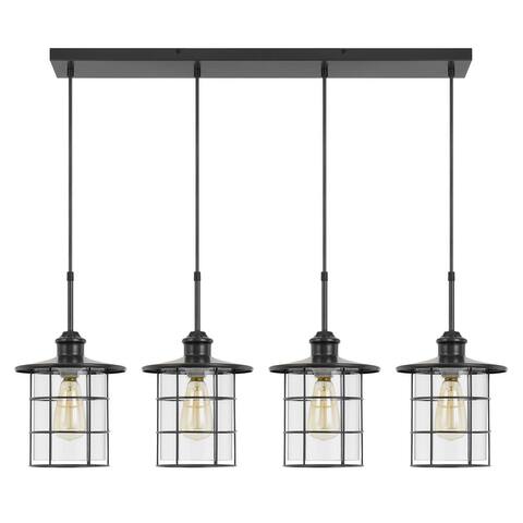 Silverton Glass and Metal Fixture with Canopy