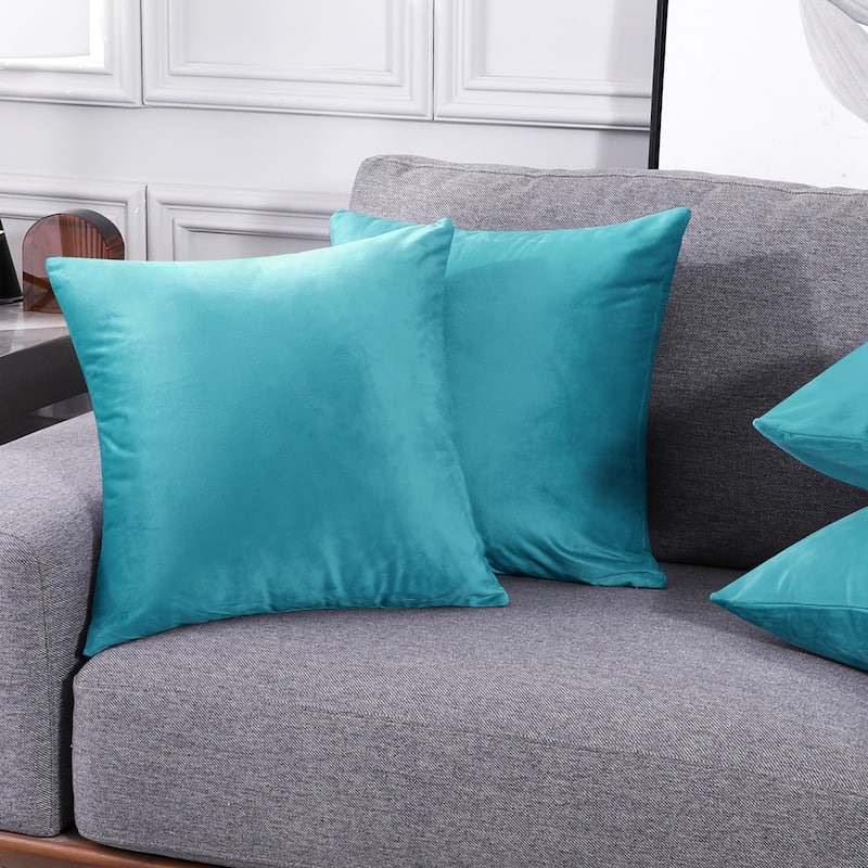 Deconovo Velvet Throw Pillow Covers 4 PCS (Cover Only)