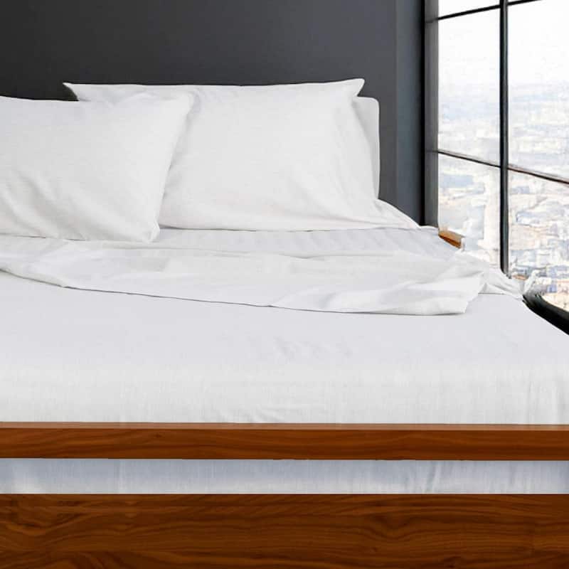 BedVoyage Melange viscose from Bamboo Bed Sheets - White - King