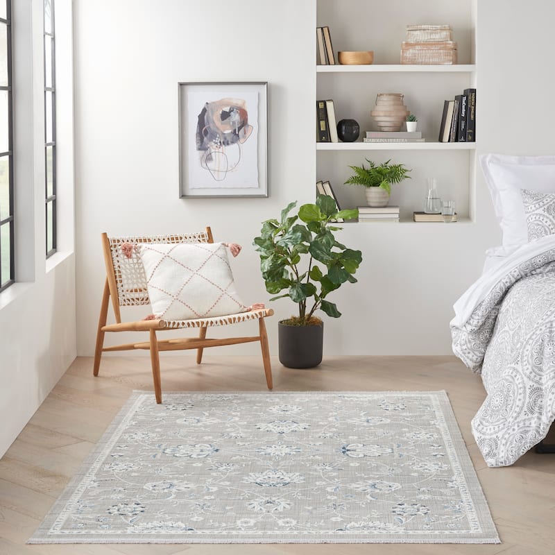 Nourison Lennox French Country Bordered Floral Area Rug