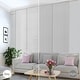 preview thumbnail 2 of 12, GoDear Design Natural Woven Adjustable Sliding Panel Track Blinds, Vertical Blinds, Timeless Series, 45.8"- 86" W x 96" L