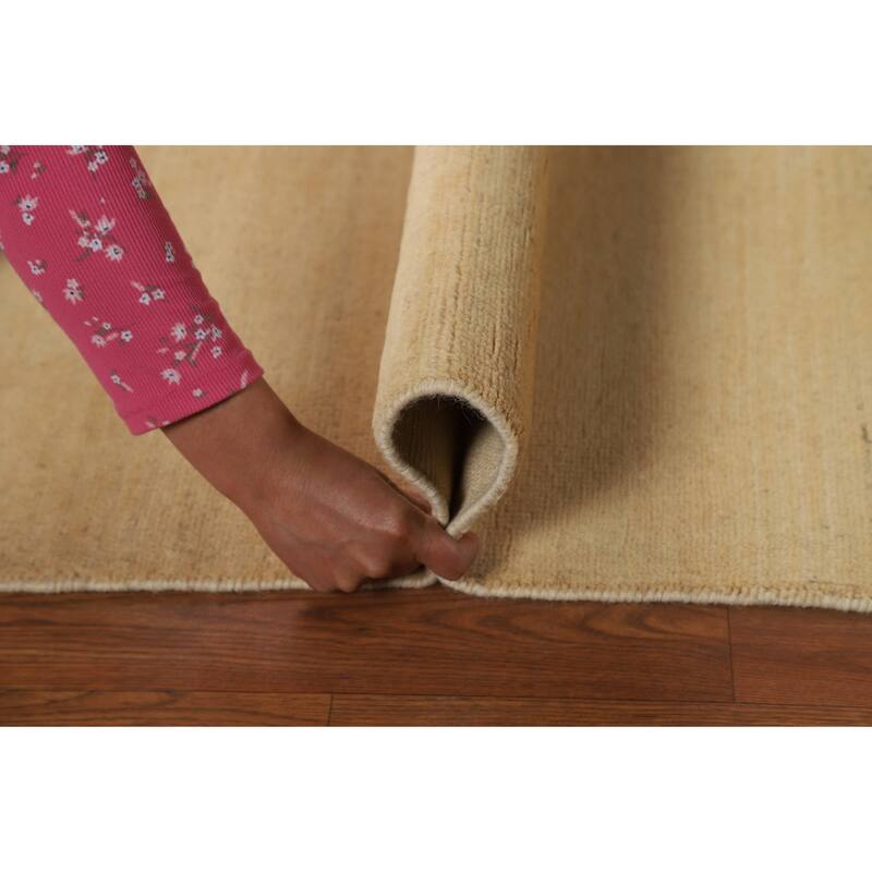 Gabbeh Oriental Foyer Rug Accent Hand-Knotted Wool Carpet - 3'4"x 5'0"