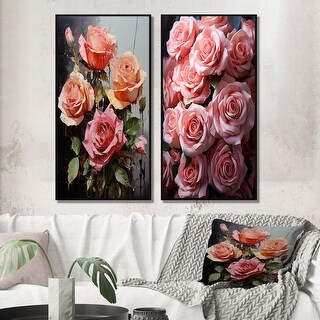 Framed Roses Designart
