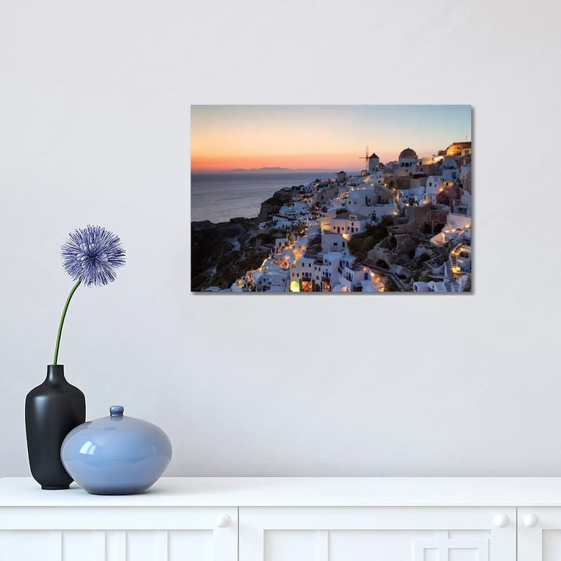 iCanvas "Romantic Sunset In Santorini" by Matteo Colombo Canvas Print - 12x18x1.5