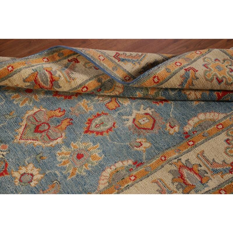 Traditional Blue Kazak Accent Rug Hand-Knotted Wool Carpet - 3'4"x 5'2"