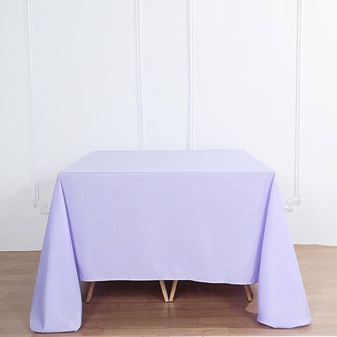 12 Pcs Tablecloths Polyester Dinner Party Linens 90" x 90" Lavender
