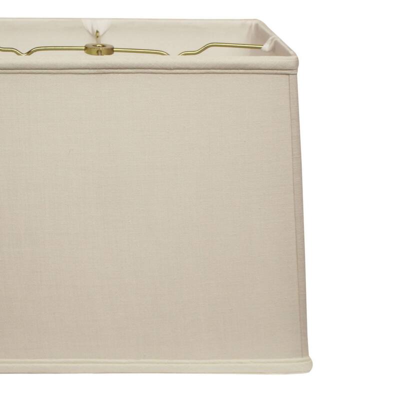 Rectangle Softback Lampshade with Washer Fitter, White