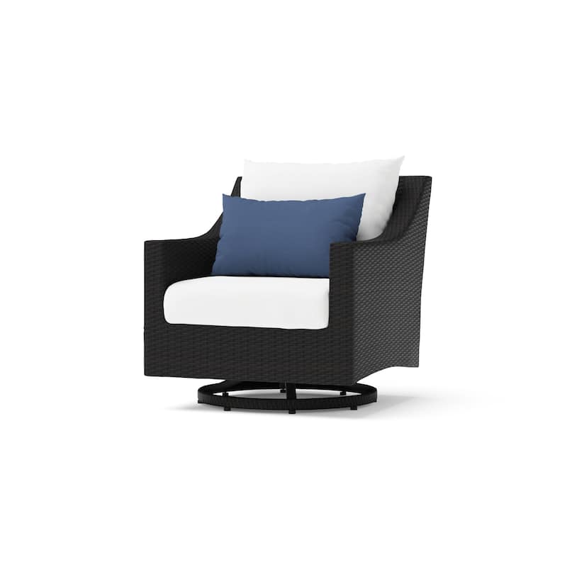 Deco 2 Piece Sunbrella Outdoor Patio Motion Club Chairs - 30"W x 33"D x 32"H