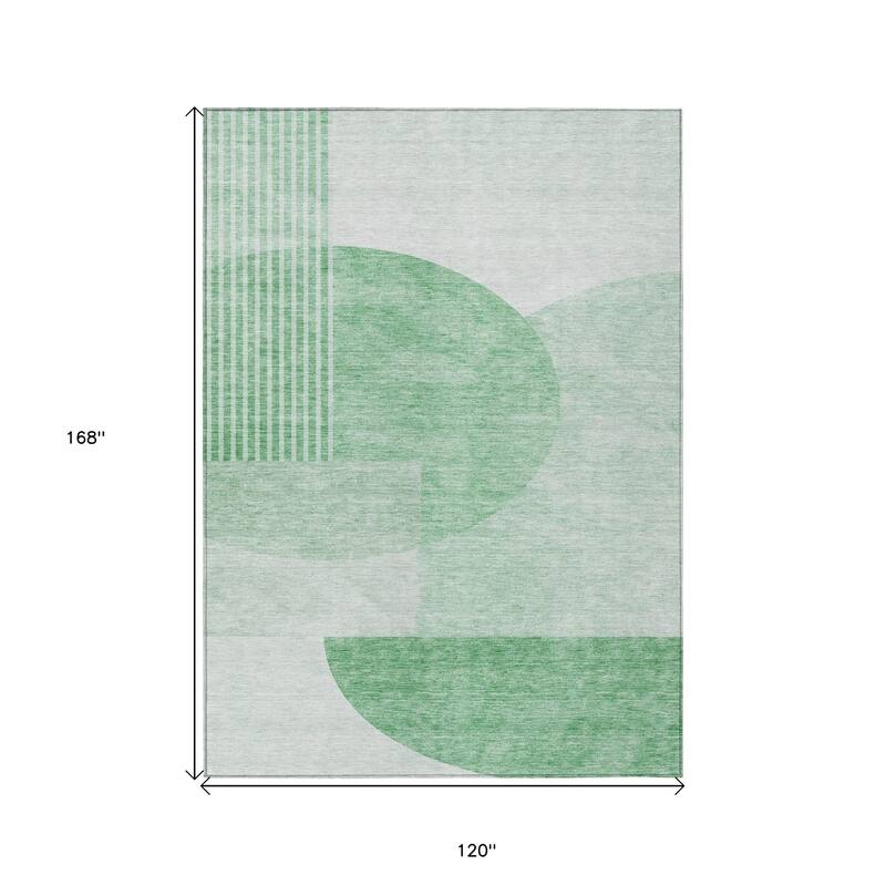 HomeRoots Geometric Transitional Rectangle Outdoor Rug