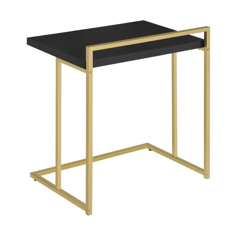 Bristol Rectangular Top Snack Table with Metal Legs