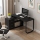 preview thumbnail 35 of 62, L-shaped executive desk With 3 Drawers for Home and Office