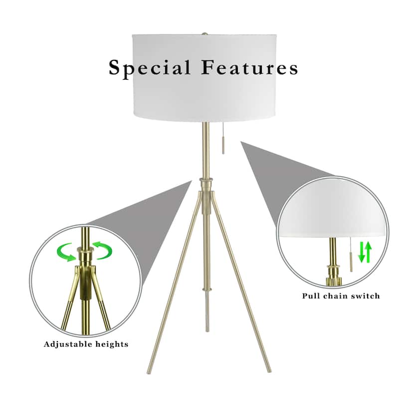 58" - 72"H Adjustable Tripod Floor