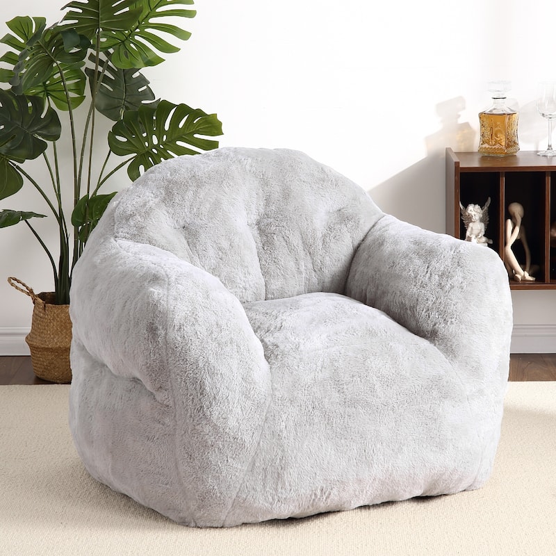 Giant Bean Bag Chair for Adults Kids - Light Grey