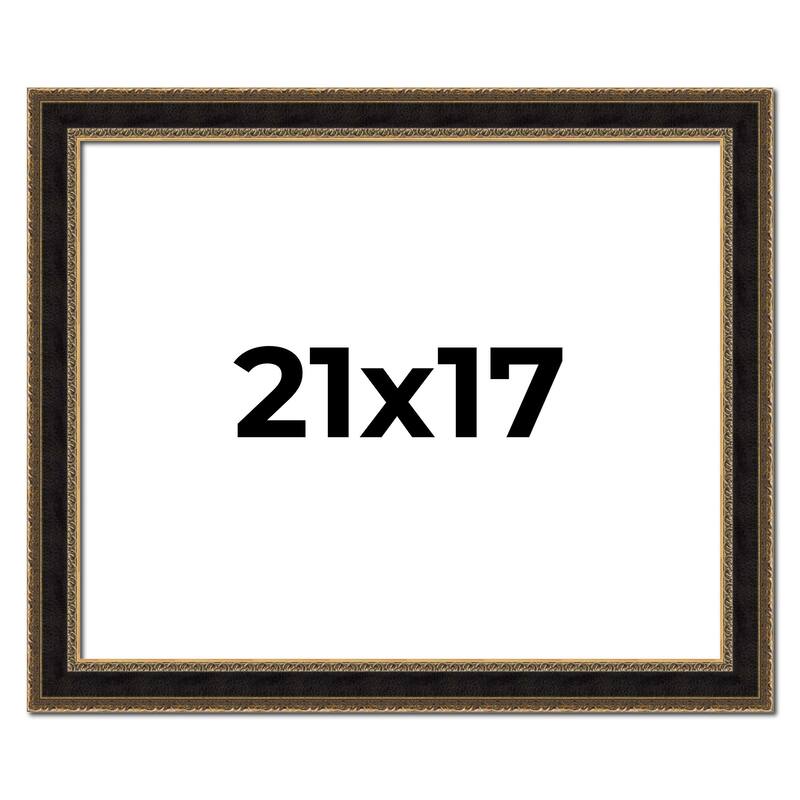 21x17 Frame Gold Antique Vintage Sold Wood Picture Frame | 1.75 Inch