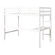 preview thumbnail 71 of 91, Modern Solid Wood Frame Loft Bed with Desk and Shelves