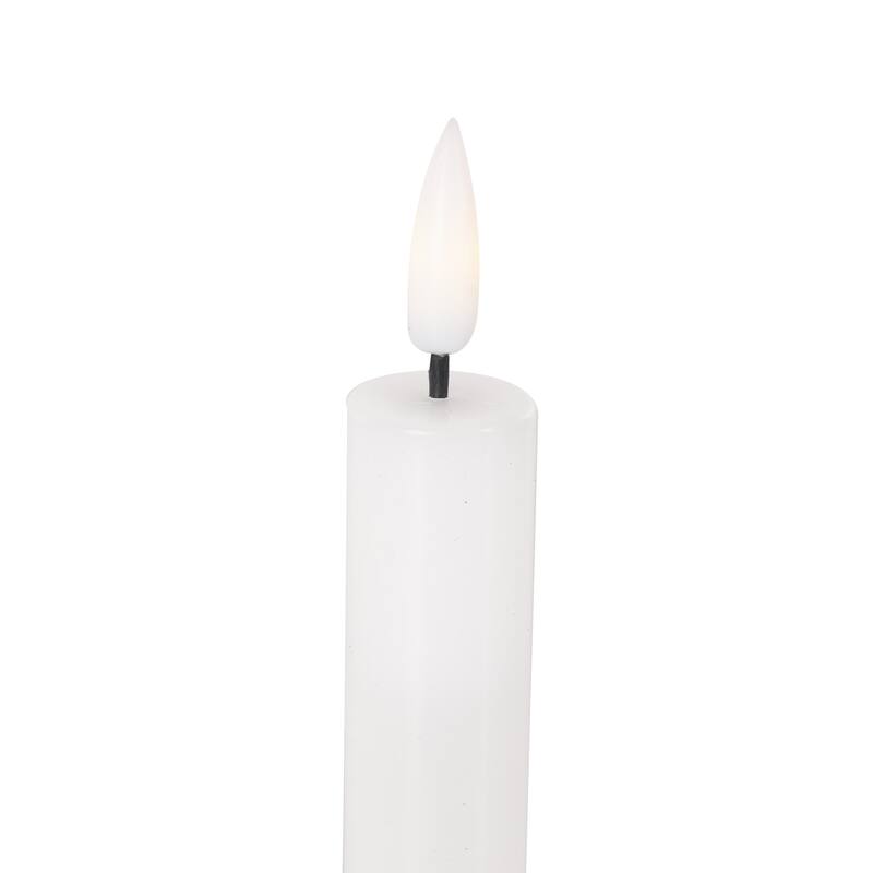 Wax Indoor Outdoor Flameless Candle with Remote Control - Set of 6 Red, Black, White, Yellow, Blue or Pink - Roche River Decor
