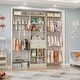 preview thumbnail 4 of 25, Closet Organizer with Wooden Drawers & Cube, 5FT Adjustable Closet System for Nursery & Kid's Room