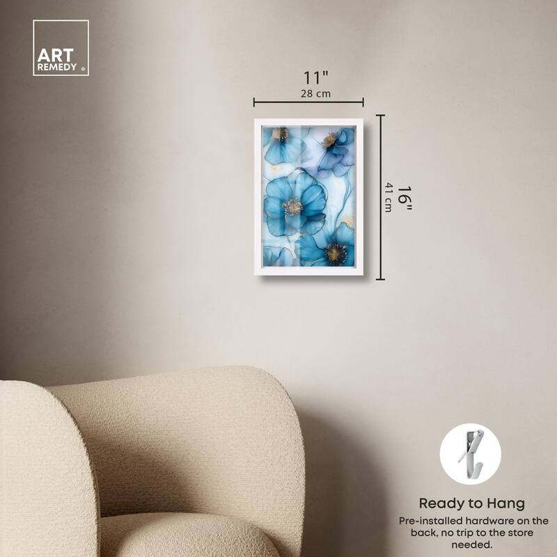 Gilded Cyanescence Shadowbox by Art Remedy