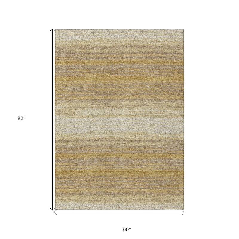 HomeRoots Abstract Transitional Rectangle Outdoor Rug