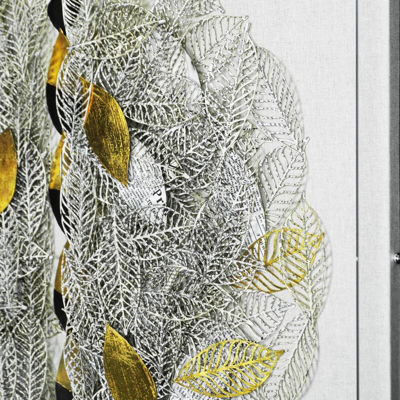 HUJI Leaf Pile Acrylic Shadow Box Wall Decor