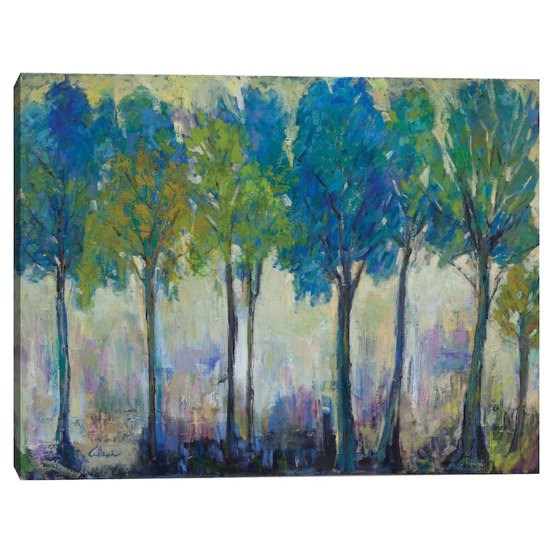 Teal Trees by Alexi Fine Canvas Art Print