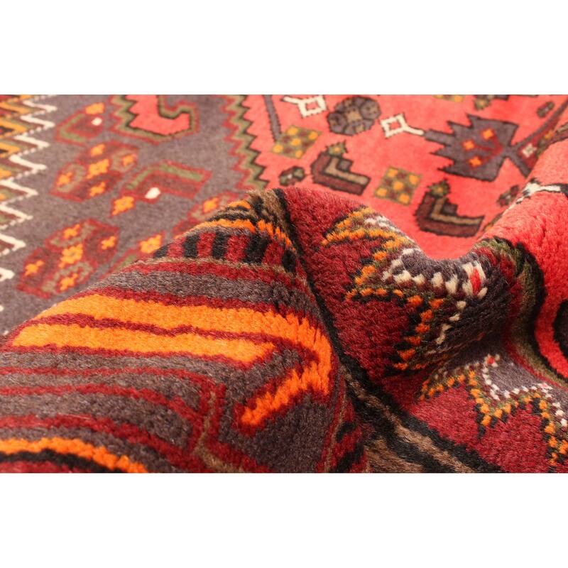 ECARPETGALLERY Hand-knotted Andelz Red Wool Rug - 4'6 x 6'7