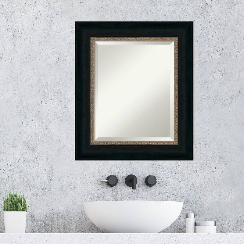 Beveled Bathroom Wall Mirror - Paragon Bronze Frame - Paragon Bronze