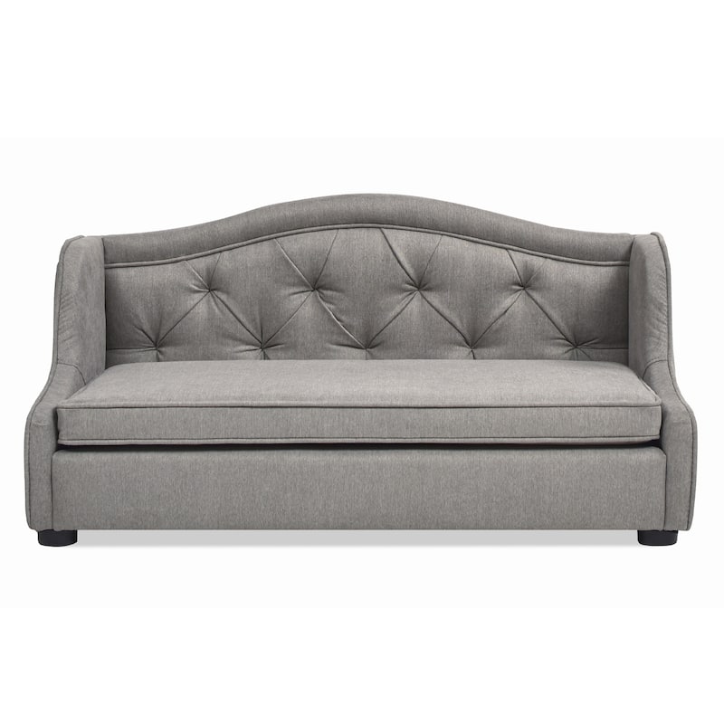 Robin 35" Mid-Century Modern Tufted Wingback Pet Sofa Bed