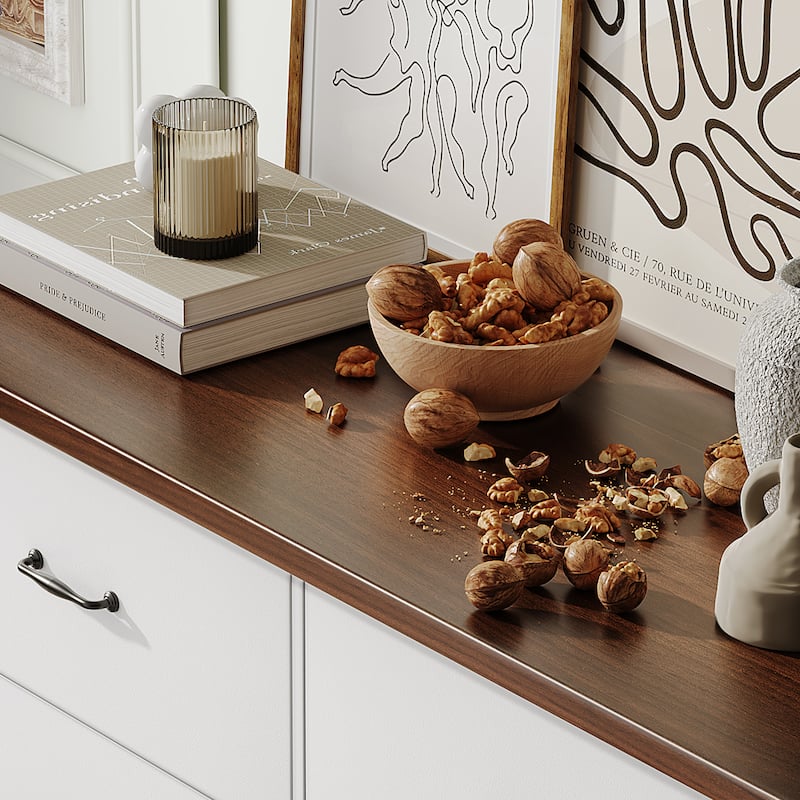 6-Drawer Dresser Double Dresser With Ultra Fast Assembly 31.5 in. × 47.16 in. × 15.74 in.