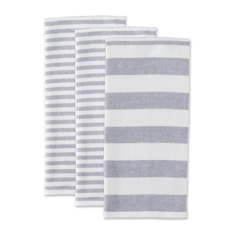 Asst Barn Red French Terry Dishtowel Set/3