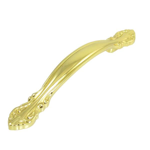Unique Bargains Drawer Door Fitting Gold Tone Metal Pull Handle