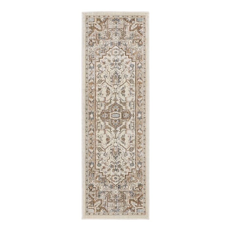 Karastan Exalted Medallion Woven Area Rug - 2' 6" x 7' 10" - Grey - Runner