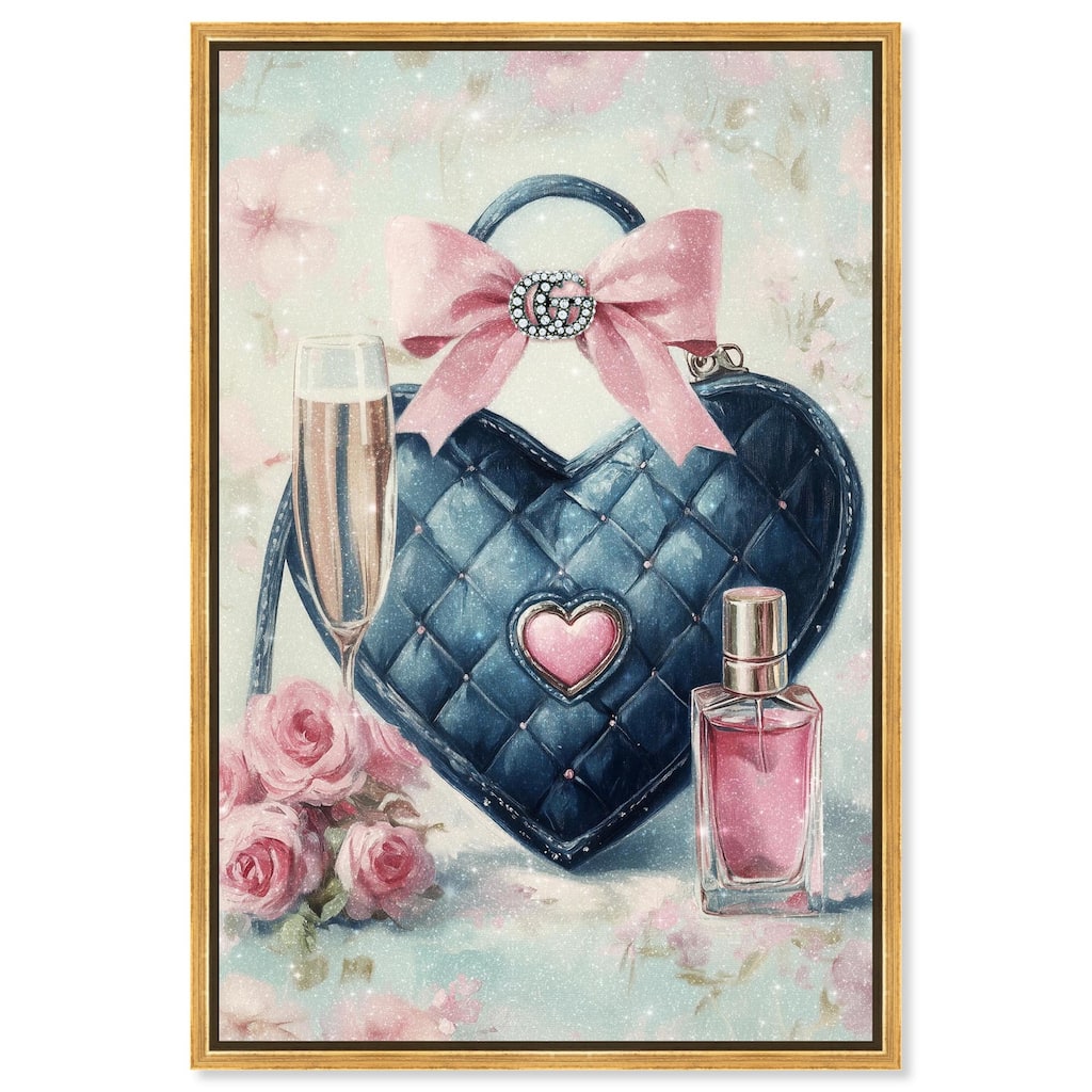 Little Heart Shaped Purse II Canvas by Art Remedy