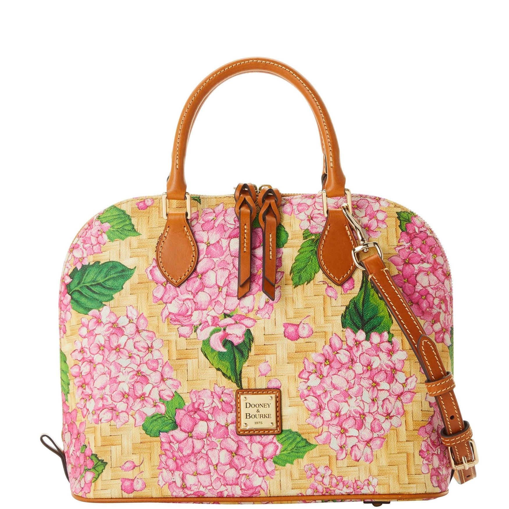 Dooney and bourke hydrangea satchel clearance