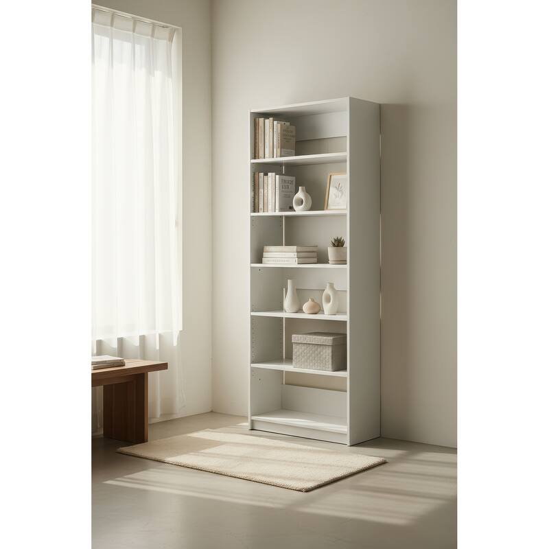 Prosper 32" White Wood Walk-in Closet with Two Rods - 31.4"W x 15.7"D x 83" H
