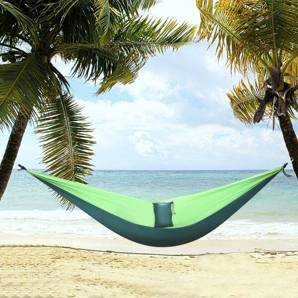 slide 1 of 11, Beautiful and Comfortable Parachute Fabric Double Hammock - N/A