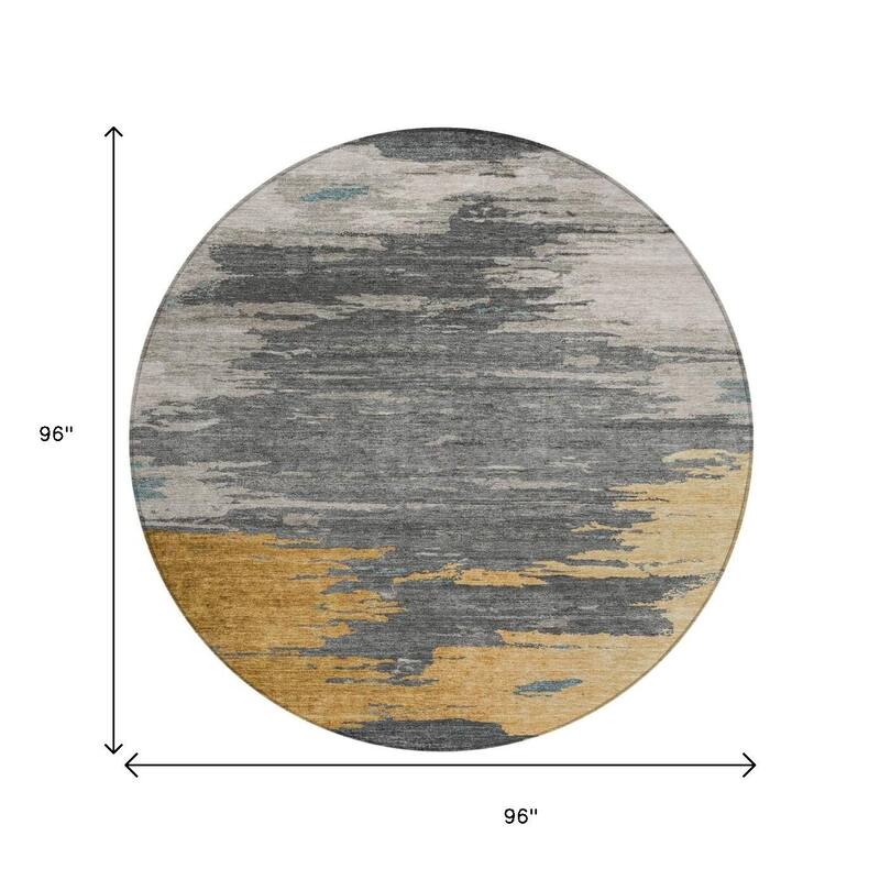 HomeRoots Abstract Transitional Rectangle Outdoor Rug