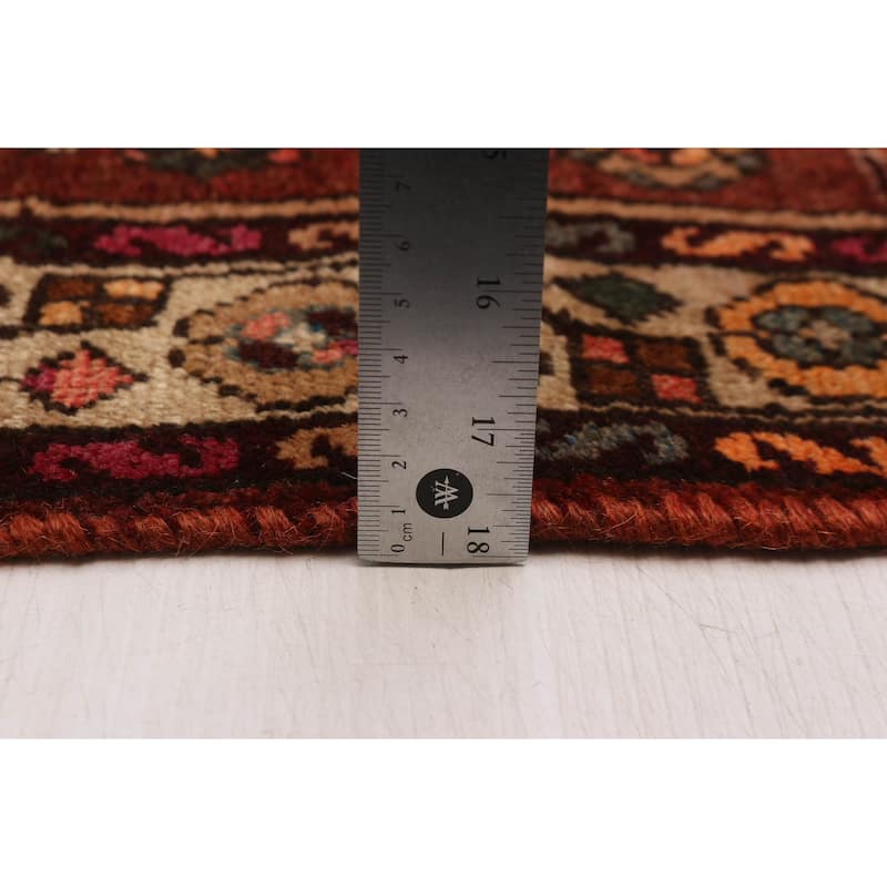ECARPETGALLERY Hand-knotted Andelz Dark Red Wool Rug - 3'3 x 10'0