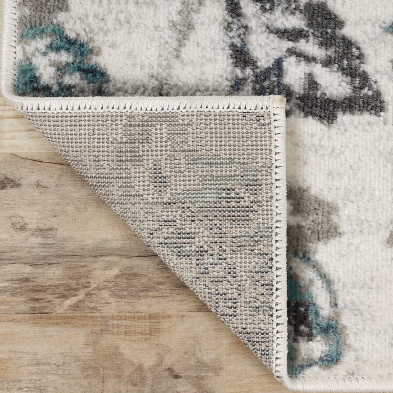 Superior Jacobean Modern Farmhouse Floral Indoor Runner or Area Rug