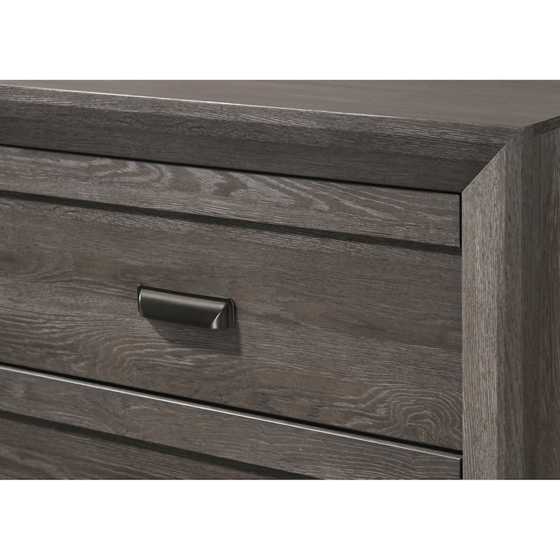 1pc Contemporary Nightstand End Table with Two Storage Drawers Finish Bedroom Wooden Furniture