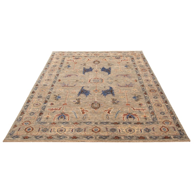 ECARPETGALLERY Hand-knotted Jules Serapi Grey Wool Rug - 9'0 x 12'0