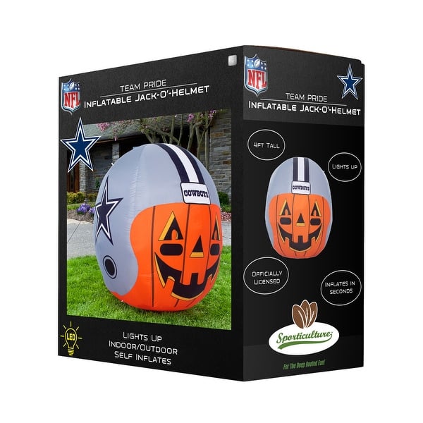 Dallas Cowboys 4' Inflatable Jack-O'-Helmet