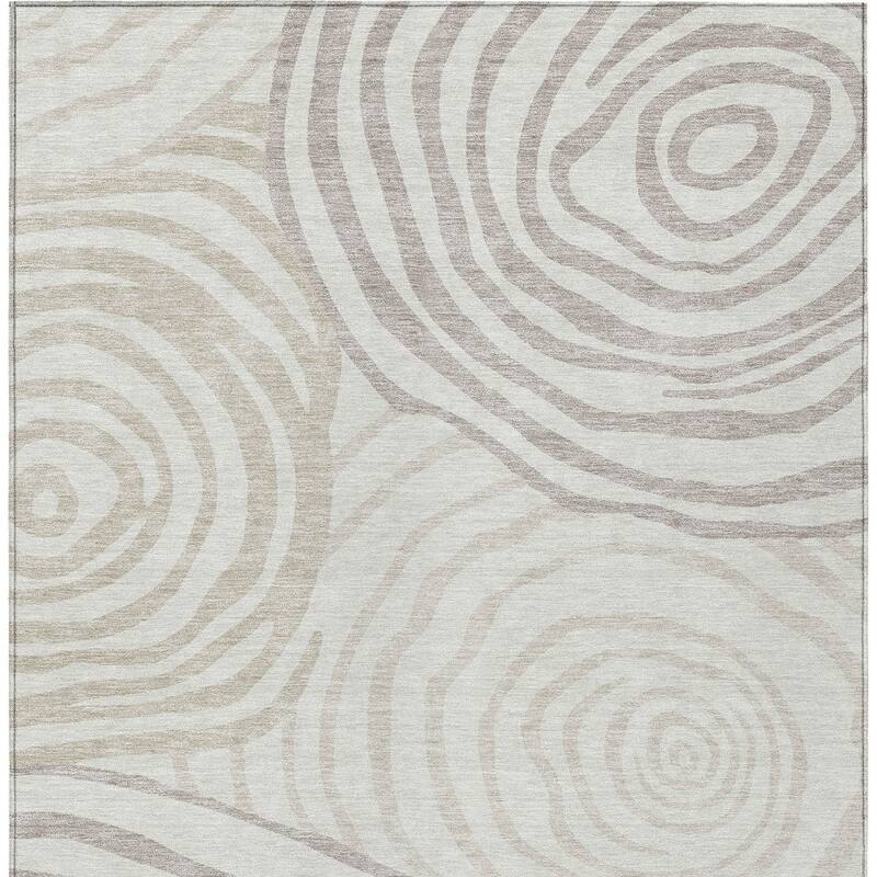 HomeRoots Abstract Transitional Rectangle Outdoor Rug