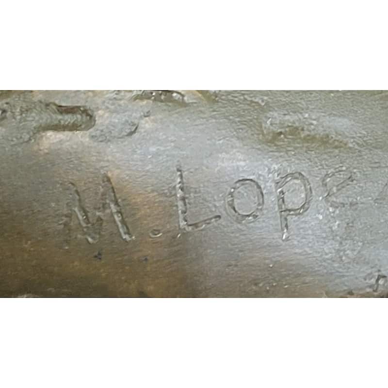 German Shepherd With Backpack Bronze Sculpture - Working Dog Canine Art