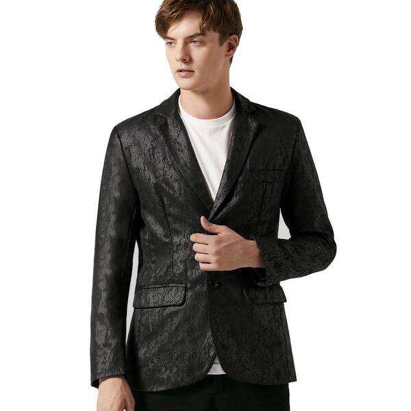 Shop Men Luxury Fashion Stylish Print Slim Fit Wedding Dinner Prom